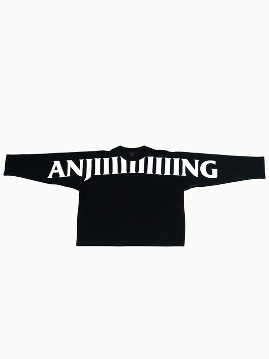 YB Labs Studio - Tshirt Longsleeve Anjiiiiiiiiiing Black