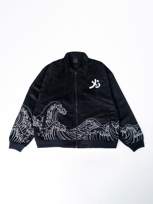 YB Labs Studio - Wave Suede Jacket Black