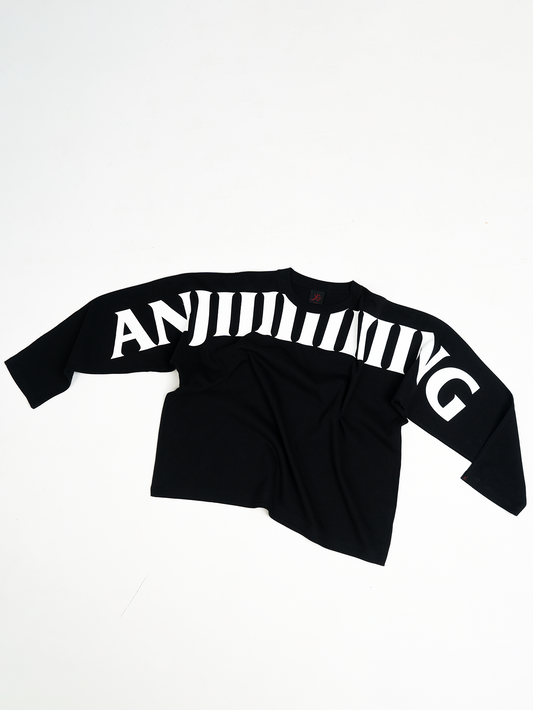 YB Labs Studio - Tshirt Longsleeve Anjiiiiiiiiiing Black