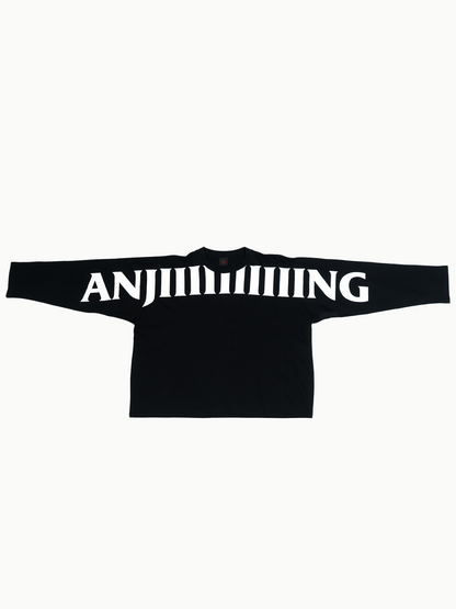 YB Labs Studio - Tshirt Longsleeve Anjiiiiiiiiiing Black