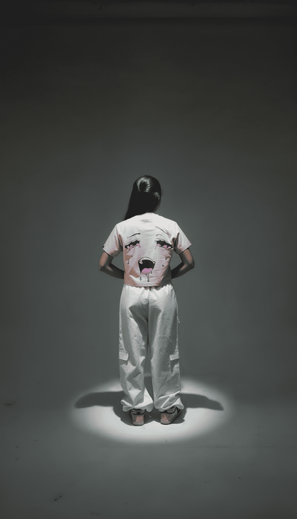 YB Labs Studio - Tshirt Crop Top Hyogen Bush Orange