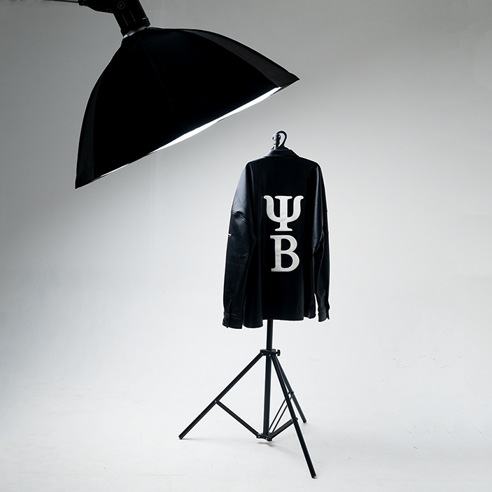 Oversized Leather Shirt Kage Black
