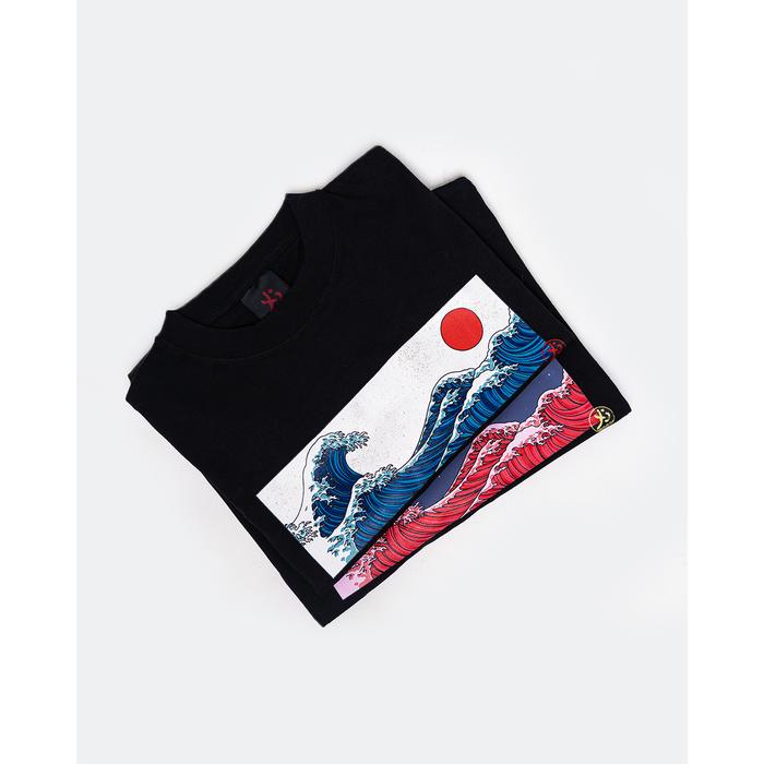 YB Labs Studio - Tshirt Great Wave Black