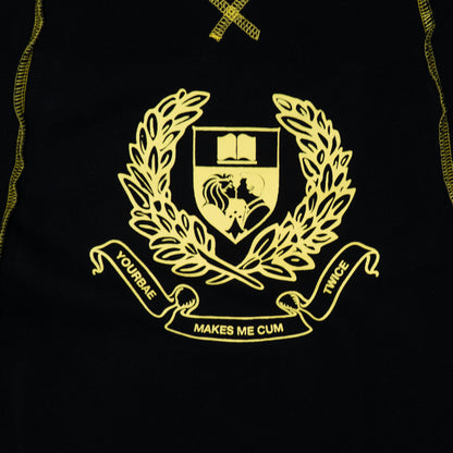 YB Labs Studio - Crewneck Waffle After Class Black
