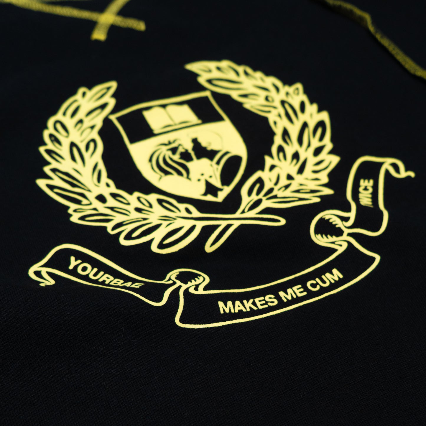 YB Labs Studio - Crewneck Waffle After Class Black