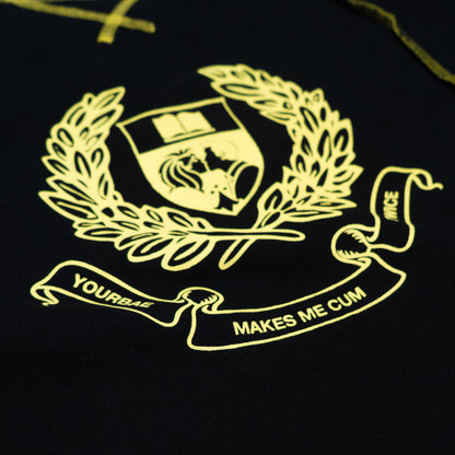 YB Labs Studio - Crewneck Waffle After Class Black