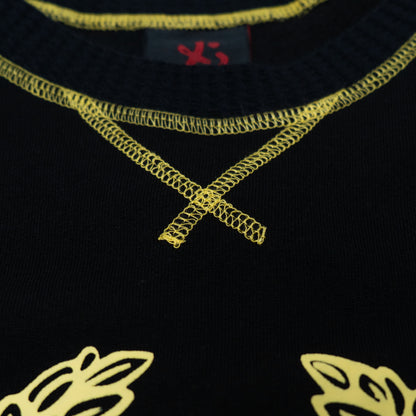 YB Labs Studio - Crewneck Waffle After Class Black