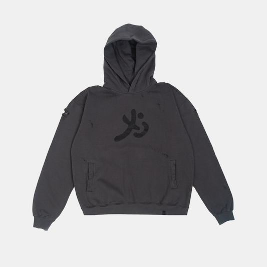Hoodie Kizu Dark Grey, reza arap, marapthon, yb labs, yourbae