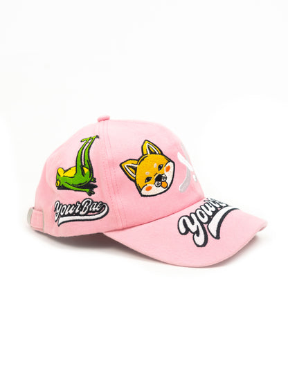 YB Labs Studio - Baseballcap Patchi Pink